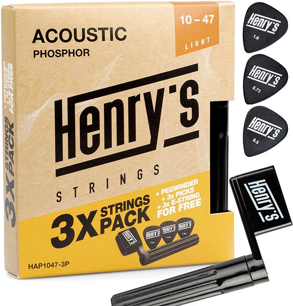Húr Henry’s HAP1047-3 Pack ...