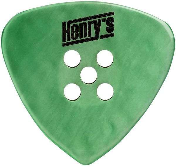 Plektrum Henry's Picks Buttone, BASSER, 2mm, green, 3 pcs ...