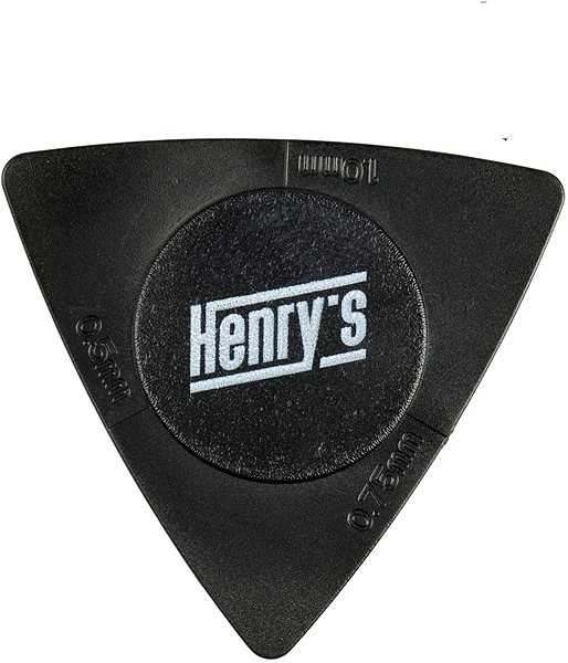Plektrum Henry's Tritone Picks, TRIANGLE, 0.5/0.75/1.0mm, black, 3pcs ...