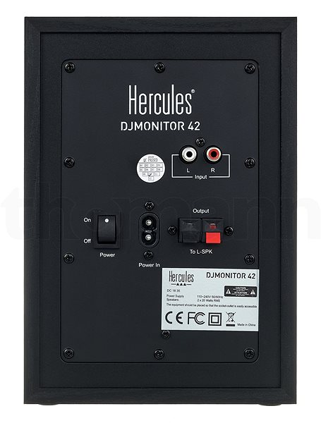 Reproduktory Hercules DJ Monitor 42 Možnosti pripojenia (porty)