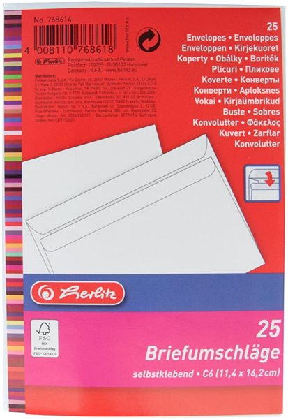 Briefumschlag Herlitz Büro C6 25 Stück weiß ...