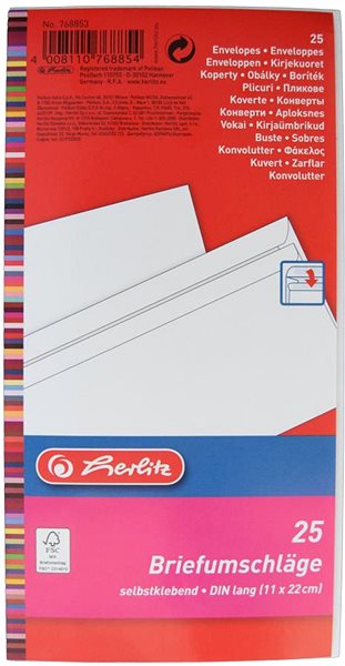 Briefumschlag Herlitz Büro. DL 25 Stück weiß ...