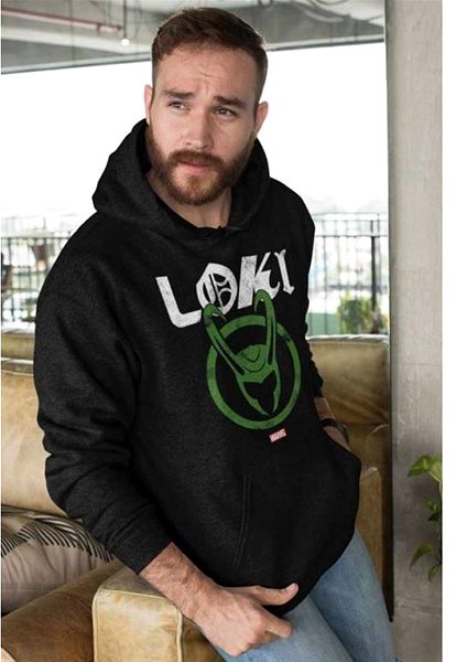 Mikina Marvel Loki 2: Distressed Logo - pánská mikina XL  ...