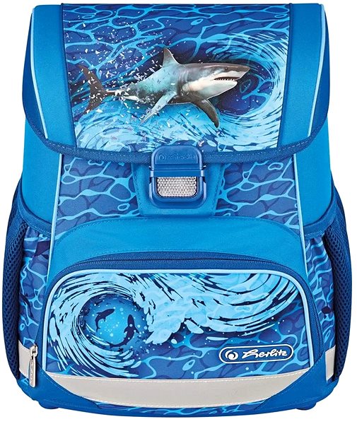 Aktovka HERLITZ Loop+ Školská taška, žralok, 16 l ...