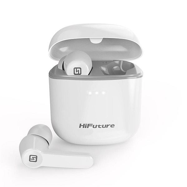 Wireless Headphones HiFuture FlyBuds, White Screen