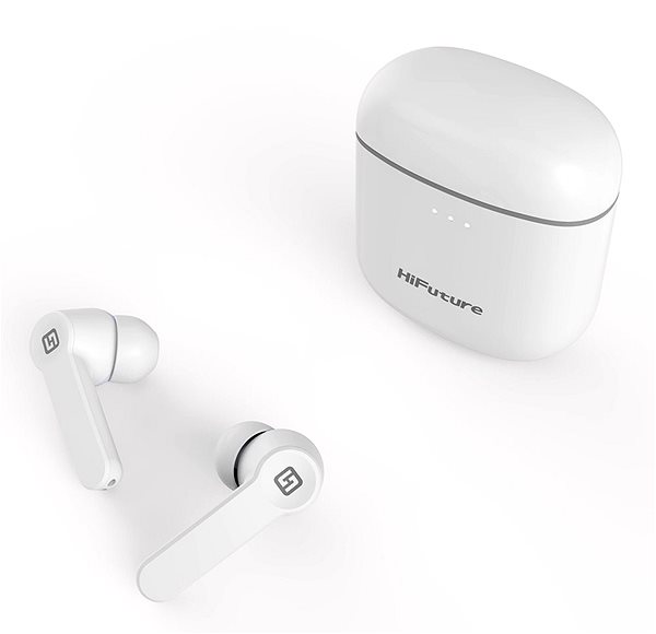 Wireless Headphones HiFuture FlyBuds, White Lateral view