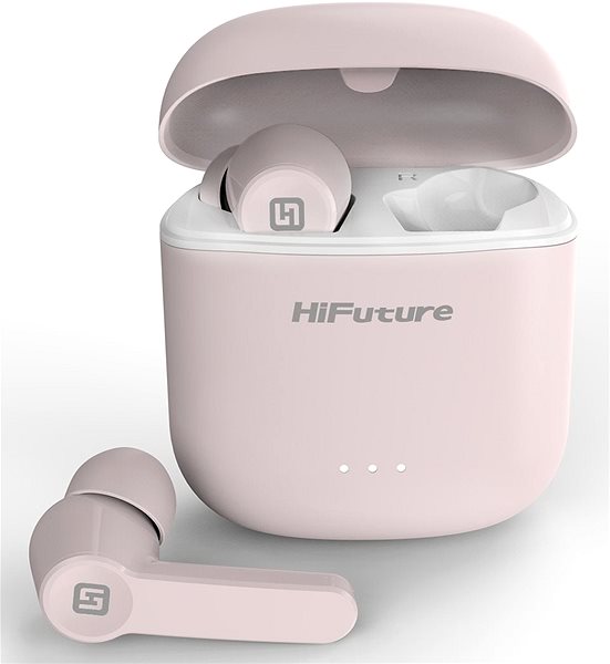 Kabellose Kopfhörer HiFuture FlyBuds Pink Screen