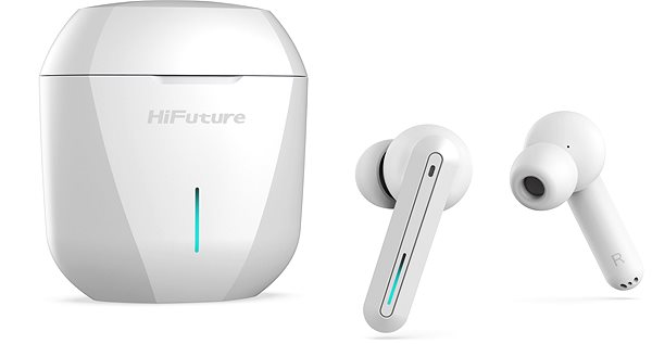 Wireless Headphones HiFuture Radge White Lateral view