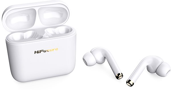 Wireless Headphones HiFuture SmartPods 2 White Lifestyle