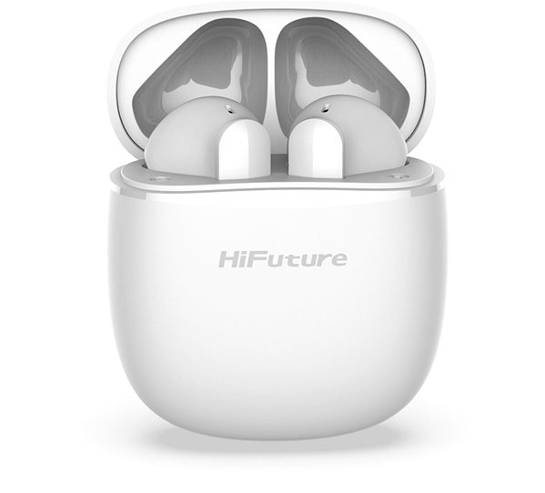 Wireless Headphones HiFuture ColorBuds White Screen