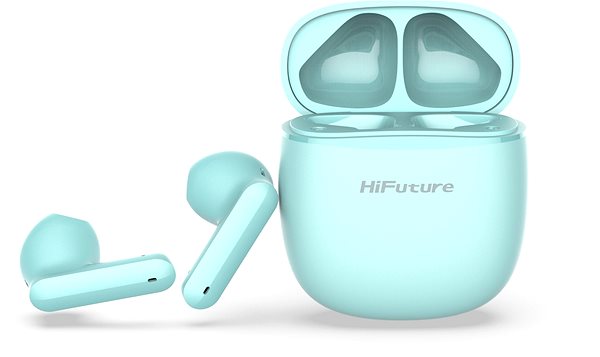 Wireless Headphones HiFuture ColorBuds Light Blue Packaging/box