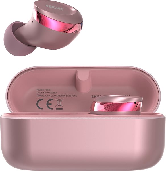 Vezeték nélküli fül-/fejhallgató HiFuture Yacht, rózsaszín ...