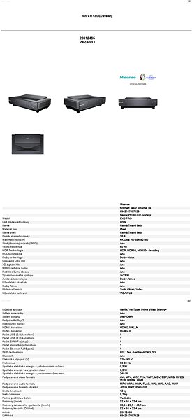 Projector Hisense PX1 Pro ...