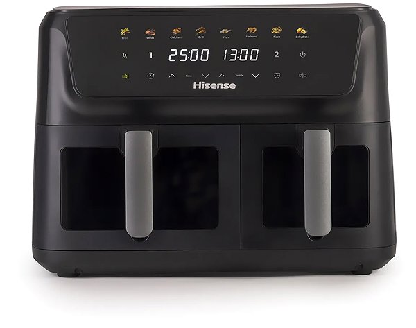 Heißluftfritteuse HISENSE HAF2700DCD Double basket ...