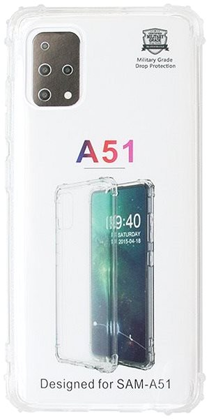 Kryt na mobil Hishell TPU Shockproof pre Samsung Galaxy A51 číry ...