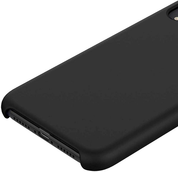 Handyhülle Hishell Premium Liquid Silicone für Xiaomi Redmi 8A - schwarz ...