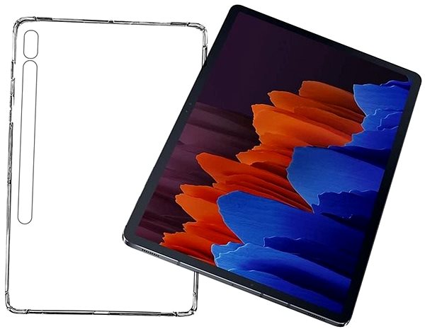 Tablet-Hülle Hishell TPU für Samsung Galaxy Tab S7 transparent Lifestyle