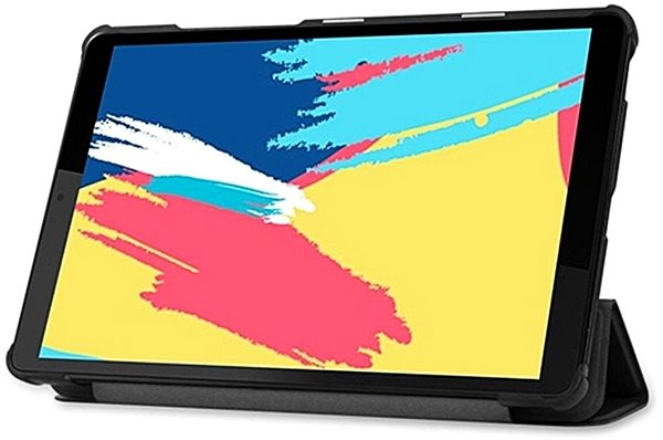 Tablet tok Hishell Protective Flip Cover Lenovo TAB M8 készülékre, fekete Lifestyle