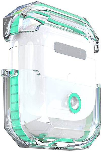 Headphone Case Hishell Two Colour Clear Case for Airpods 3 Green Features/technology