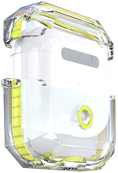 Headphone Case Hishell Two Colour Clear Case for Airpods 3 Yellow Features/technology