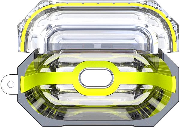 Kopfhörer-Hülle Hishell Two Colour Clear Case für Airpods 1 & 2 - gelb Mermale/Technologie