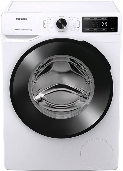 Slim steam washing machine HISENSE WF3V742BWS ...