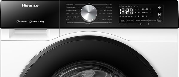 Slim steam washing machine HISENSE WF3S6021BW ...