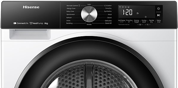 HISENSE DH3S802BW2 tumble dryer.