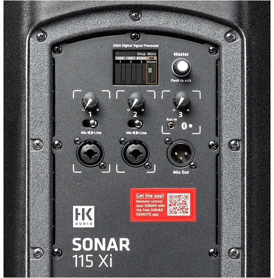 Hangszóró HK Audio SONAR 115 Xi Csatlakozási lehetőségek (portok)