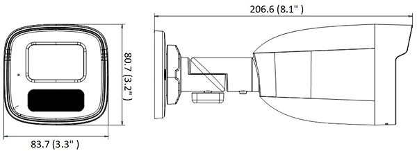Überwachungskamera HiLook IPC-B480H(C) 6 mm ...