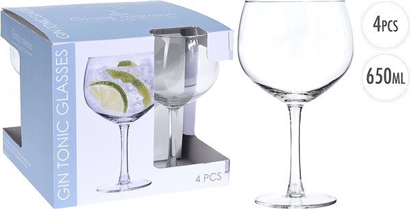 Pohár H&L Súprava pohárov Gin Tonic 4 ks 650 ml Classic ...