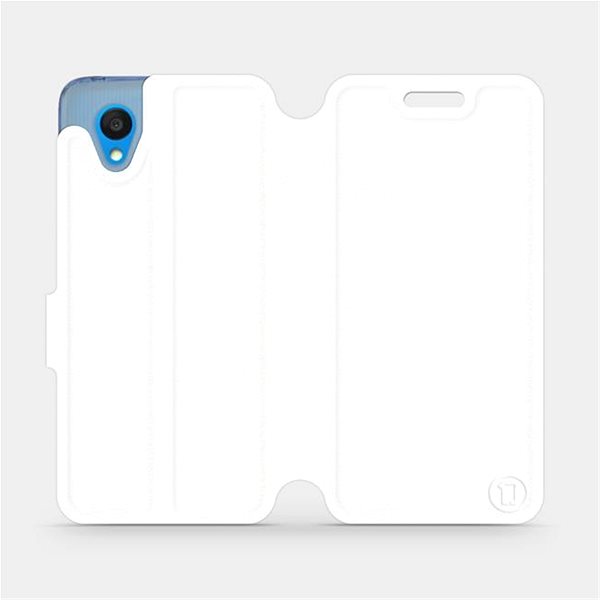 Pouzdro na mobil Mobiwear flip pro Alcatel 1 2022 - White&Orange ...