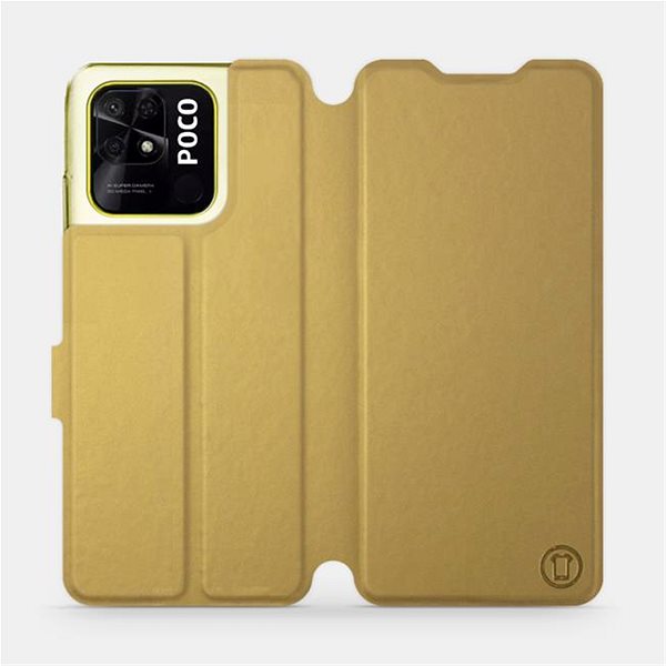 Pouzdro na mobil Mobiwear flip pro Xiaomi Poco C40 - Gold&Orange ...