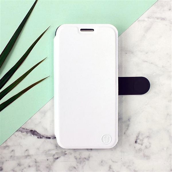 Puzdro na mobil Mobiwear flip na Huawei Nova Y70 - White&Gray ...