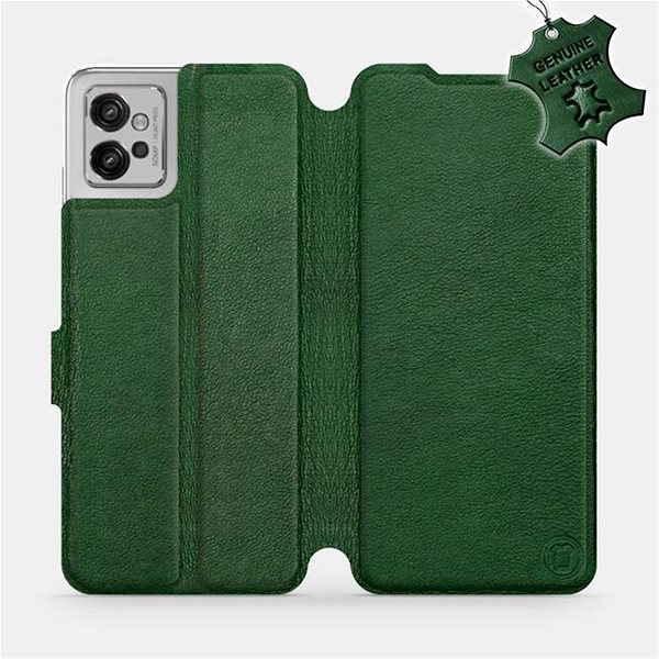 Puzdro na mobil Mobiwear kožené flip na Motorola Moto G32 - Zelené ...