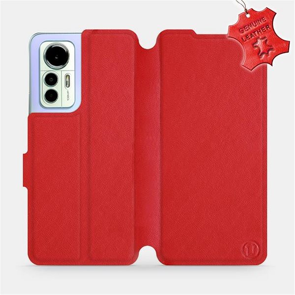 Puzdro na mobil Mobiwear kožené flip na Xiaomi 12 Lite 5G - Červené ...