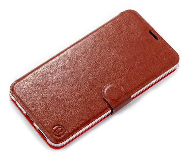 Pouzdro na mobil Mobiwear flip pro Motorola Moto G13 - Brown&Orange ...