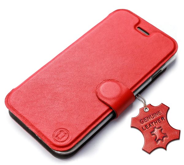 Puzdro na mobil Mobiwear kožené flip na Xiaomi Redmi Note 12 Pro 5G – Červené ...