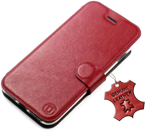 Puzdro na mobil Mobiwear kožené flip na Xiaomi Redmi Note 12 Pro 5G – Tmavo červené ...