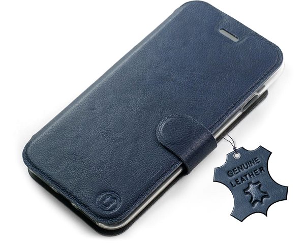 Puzdro na mobil Mobiwear kožené flip na Xiaomi Redmi Note 12 Pro 5G – Modré ...