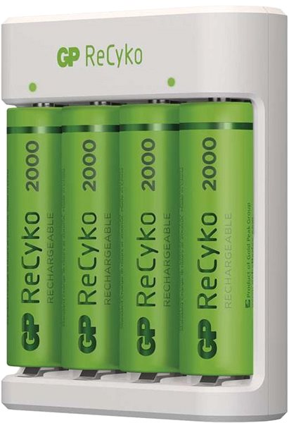 Batterieladegerät GP Eco E411 + 4 × AA ReCyko 2000 ...