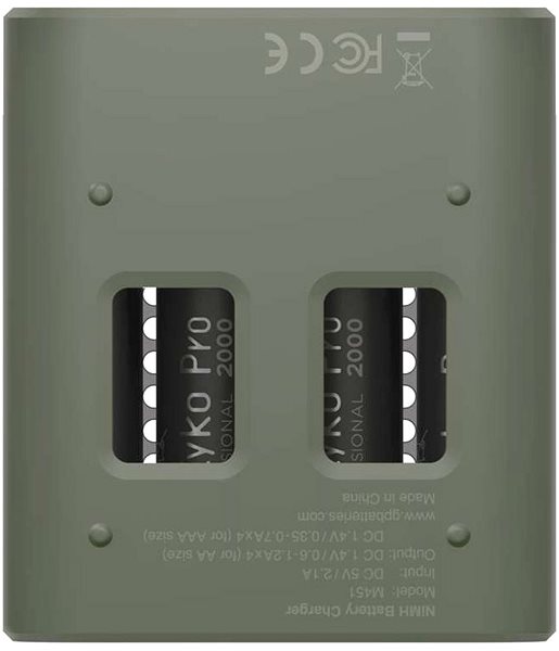 Batterieladegerät GP Speed M451 + 4× AA ReCyko Pro ...