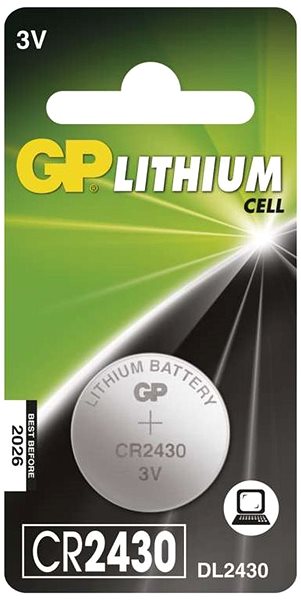 Gombelem GP lítium gombelem GP CR2430 ...