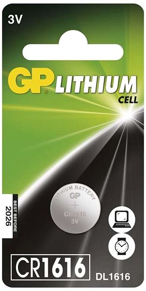 Gombíková batéria GP Lítiová gombíková batéria GP CR1616 ...