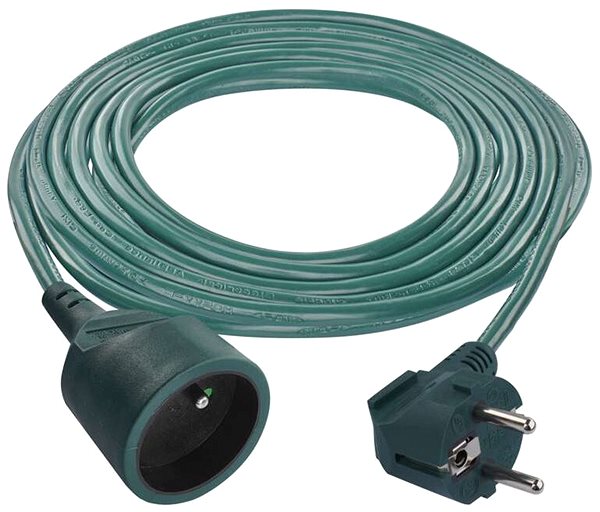 Hosszabbító kábel EMOS Hosszabbító kábel – csatlakozó, 5 m, zöld ...