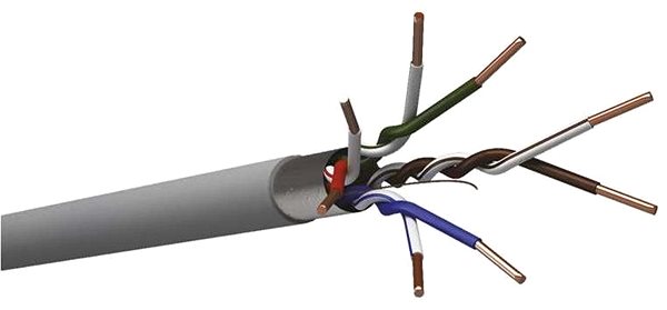 Sieťový kábel EMOS Dátový kábel FTP 5E, 305 m Vlastnosti/technológia