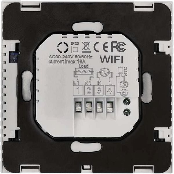 Termostat EMOS GoSmart Digitálny izbový termostat na podlahové kúrenie P56201UF s WiFi ...