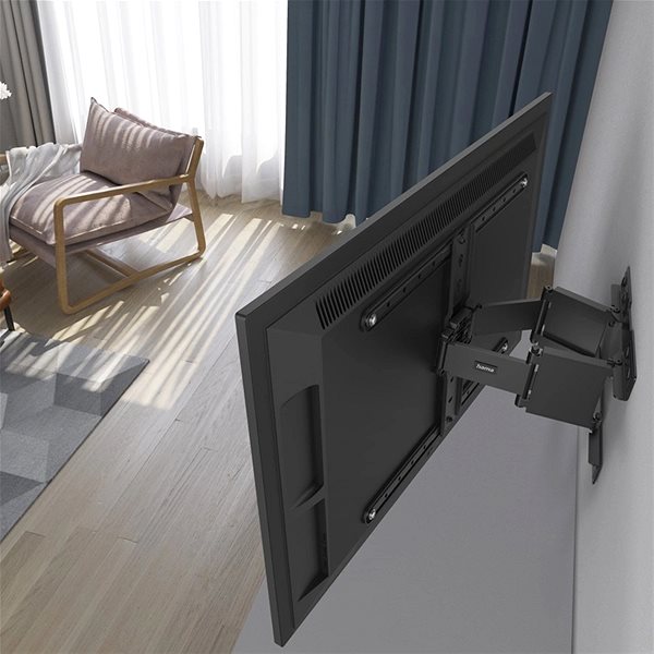 TV tartó konzol Hama VESA 600×400 Ultraslim, mozgatható ...