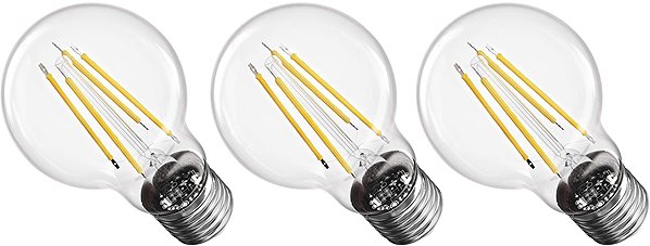 LED-Birne EMOS Filament A60 A CLASS / E27 / 3,8 W (60 W) / 806 lm / neutralweiß, 3 Stück ...