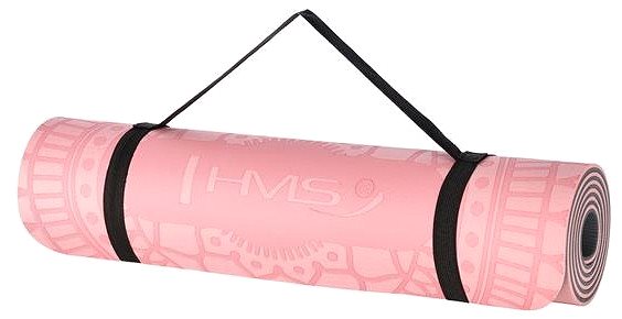 Jogamatka HMS YM10 světle růžová TPE podložka na jógu ...